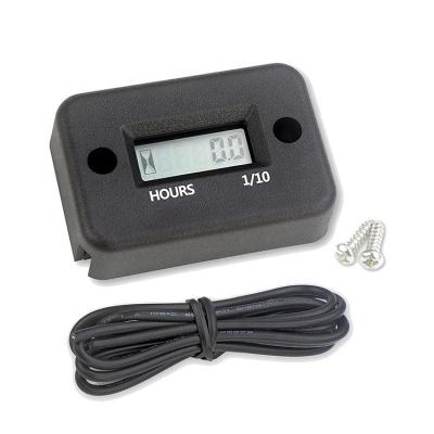 China Industrial/Motorcycle Digital Waterproof Hour Meter Tachometer Timer For Snowmobile Marine Boat Bike Motorcycle Hour Meter for sale