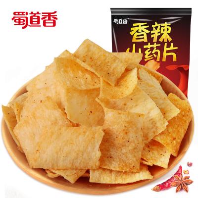 China Shu Dao Xiang Chinese Factory Bulk Items 65g Normal Spicy Dry Chips Yam Puffed Snacks Chinese Yam for sale