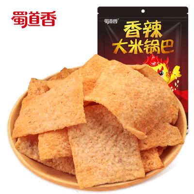 China Shu Dao Xiang Wholesale For Sale Spicy 210g Chinese Fried Snack Rice Cracker Crust Natural Rice Chips for sale