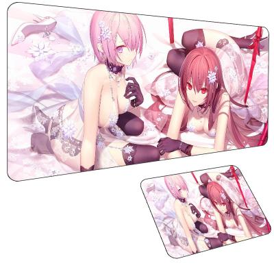 China Pink Gaming Mousepad Accessories 30x80cm XXL Anti-Slip Mouse Pad Anime Mousepads Desk Accessory Pad Large for sale