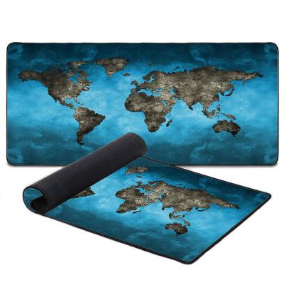 China Large Mouse Mat World Map XXL Mousepads 900x400 Gaming Anti-Slip Mouse Mat Gamer Computer Mousepad Large for sale