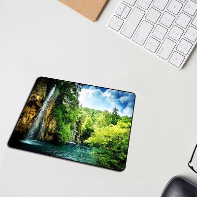 China Custom Office Mat Slip Mat Anti-Slip Mouse Pad Promotion Landscape Computer Rubber Desktop Computer Mat for sale