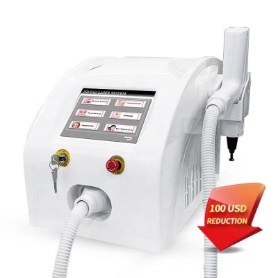 China Dye removal latest model portable 5 treatment heads nd yag laser tattoo removal ps q switch tattoo removal machine price for sale