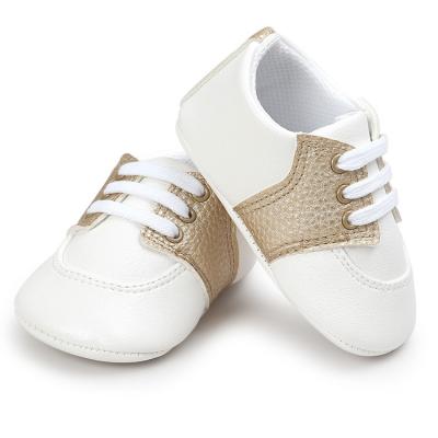 China PU Leather Popular Baby Flat Casual Sneakers Newborn Toddler Baby Crib ShoesWholesale Shoes for sale