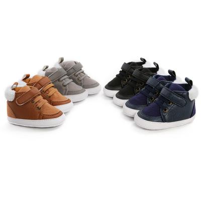 China Breathable High Tops Kids Shoes Fashion Soft Baby Sports Shoes Baby Crib Casual Shoes for sale