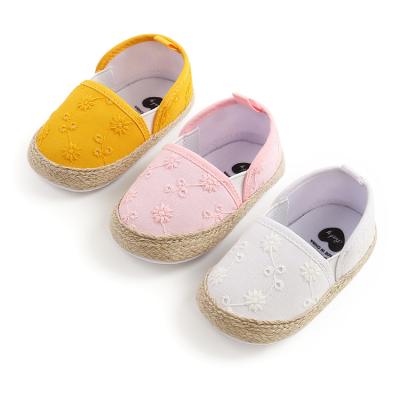 China 2021Baby Girls Mary Jane Flats Princess Christening Baptism Infant Crib Breathable Shoes Toddler for sale