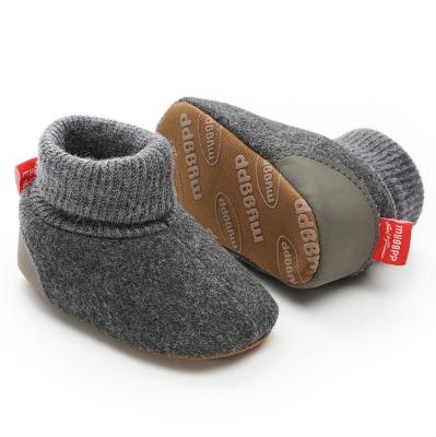 China Toddler 0-1 Years Shoes Baby Shoes Breathable Cotton Shoes High Top Soft Soled Winter Warm Style for sale