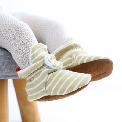 China Breathable Infant Toddler Soft Cotton Falling Indoor Prewalk Anti Bumps Booties Baby Shoes for sale