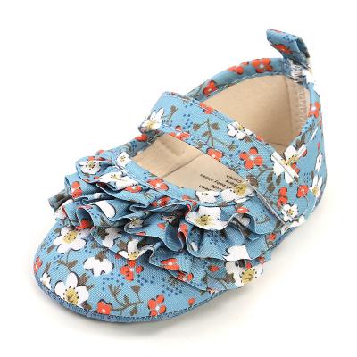 China Breathable Babies Mary Jane Flats With Bow Non Slip Toddler Infant Newborn Soft Sole Leather First Walker Cirb Dress Shoes PU for sale