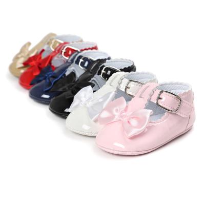 China Newborn Kids Baby Shoes Princess Comfortable Soft Bottom Non-slip Shoes Breathable Factory Wholesale Latest Design for sale