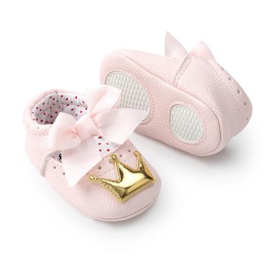 China Lovely 0-1 Years Dress Baby Shoes Princess Girl Baby Shoes Breathable Soft Sole for sale