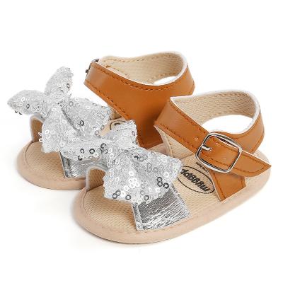 China New style leather shoes baby sandals new baby shoes baby sandals children S children barefoot sole non-slip soft summer flats for sale