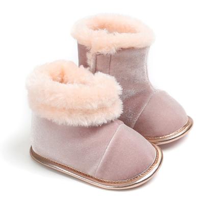 China Fashion Trend Winter Soft Unique Warm First Steps Floor Pre Walker Baby Cartoon Shoes Boy Booties Baby Boots for sale