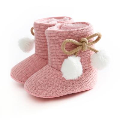 China Fashion Trend Snow Booties Shoes Keep Warm Boot For Baby Shoes Shape Plush Inside Baby Infant Boots Toddler Shoes Baby Winter Booties for sale