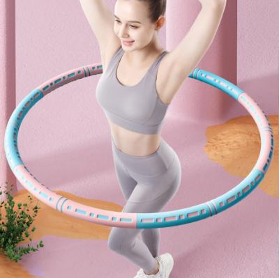 China Burning Ring Circle Training Hula Circle Yoga Exercise Stainless Steel Circle Fitness Waist Workout Fat Sports Detachable Waist Circle for sale