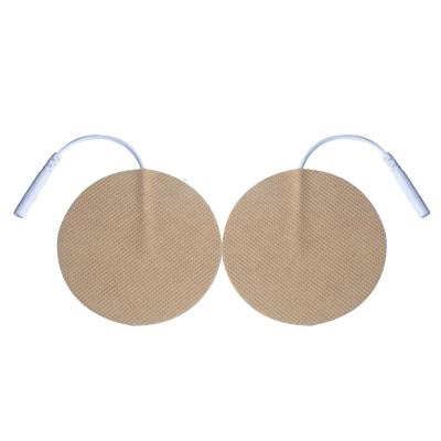 China High Quality Adhesive Non-woven Ten Unit Electrotherapy Reusable Round Electrode Pads For Muscle Massager for sale