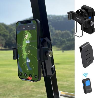 China Phone Holder for Caddy Friend Video Golf Swing GM10 Training Disc Golf Cart Mount for Golf Push Cat Stroller Gps and Mobile Phone for sale