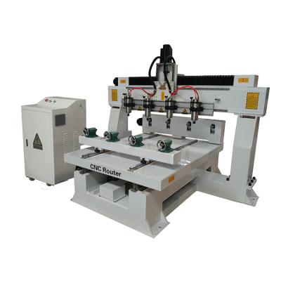 China Other Jinan Multihead CNC Router 4 Axis Wood Carving Machine Working CNC Router for sale