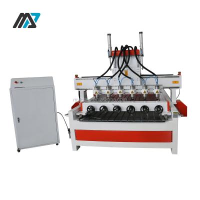 China High Quality 4Axis Wood Router 3D 1325 Multi Head CNC Wood Carving Machine For Wood Furniture for sale