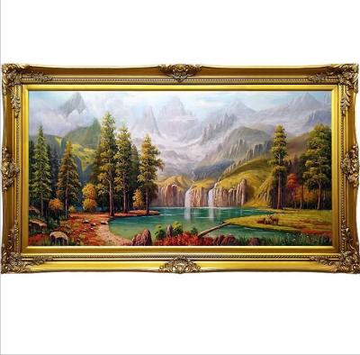 China Custom Custom Manual Classic Painting Landscape Home Canvas Oil Painting Wall Decoration Oil Painting Customization for sale