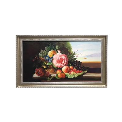 China High Quality European Classical Realistic Flowers Oil Painting Classic Handmade Custom Oil Paintings for sale