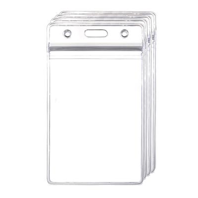 China Transparent Fashion Factory ID Card Holder Badge Ziplock For Company for sale