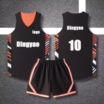 China Anti-Bacterial Low moq oem sublimation basketball jersey custom logo reversible basketball uniform design for sale