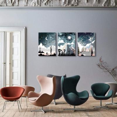 China Modern Aromatic Nest Art Wall Art for Bedroom Landscape Painting Outer Space Starlight Canvas Prints Star Sky Pictures Astronomy Artwor for sale