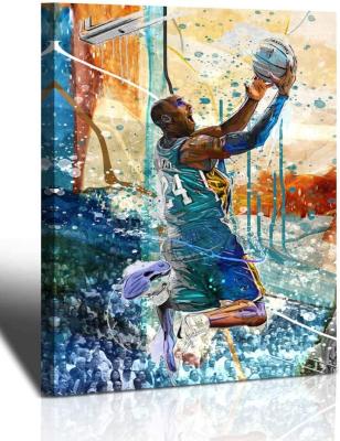 China Modern Aromatic Art Painting Home Decor Sports Posters Artwork Canvas Wall Art Kobe Bryant Wall Art Basketball Player Nest for sale