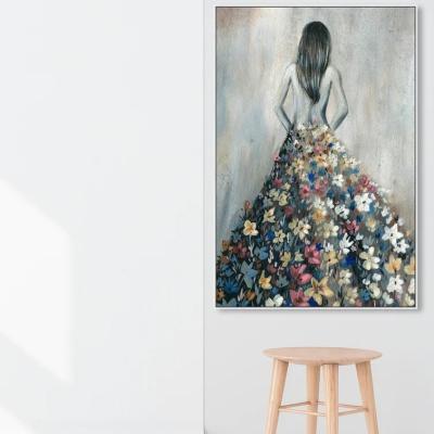 China Modern Aromatic Wall Art Canvas Print Inspirational Painting Art Girl With Flower Nest Thoughts All Decor Artwork Modern Home for sale