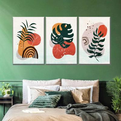 China Modern Aromatic Botanical Nest Art 3 PCS Boho Leaves VI Wall Art for sale