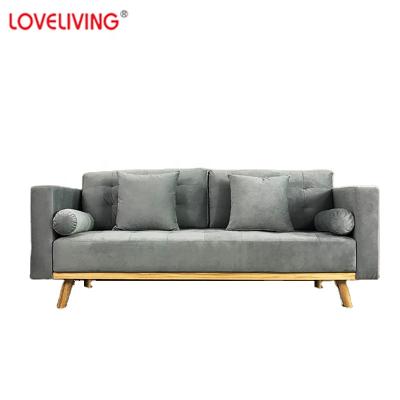 China (Other) Modern Home Living Room Sofa Set 2020 New Design 3+2+1 Adjustable Furniture Sectional Sofa European Fabric Wood Legs Style Three Seat for sale