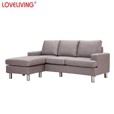 China Glued Corner Sofa For European Style Foam Fabric Living Room (New Design Others) 2020 Adjustable for sale