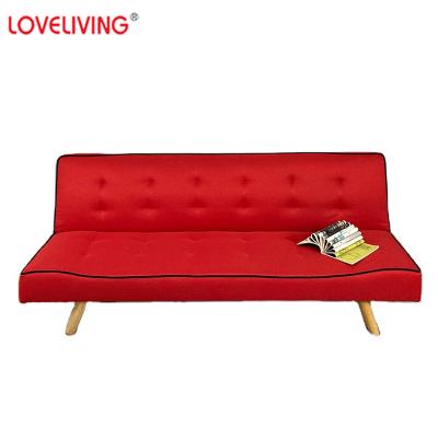 China European Style Foldable Red Fabric Furniture Folding Home Sofas Bed Modern Living Room Sofa Set Foldable Reclining Adjustable (Other) for sale