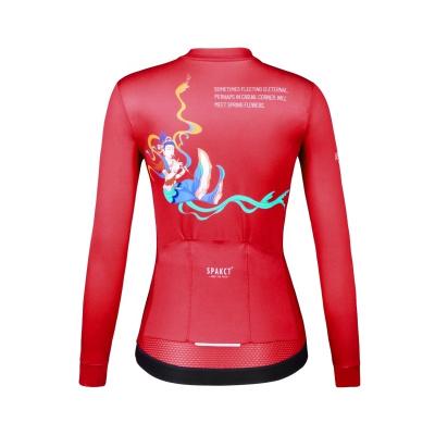 China SPAKCT Cheap Cycling Clothing Long Sleeve Breathable Wicking Women Sweats, Cycling Tank Top for sale