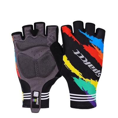 China Whole Sale Spakct Breathable Half Finger Cycling Gloves Half-finger Sports Gloves Racing Gel MTB Cycle Shockproof Gloves for sale