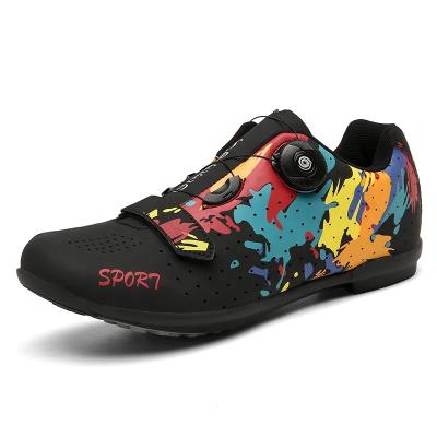 China PVC Cycling Shoes Fast Cycling Shoes Mountain Bicycle Spinning Cycling Shoes for sale