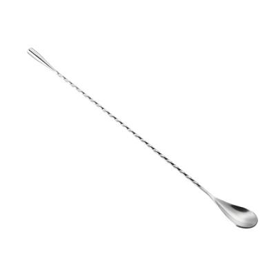 China Custom Metal Factory Stainless Steel Cocktail Bar Tools Mixing Stirrer Spoon for sale