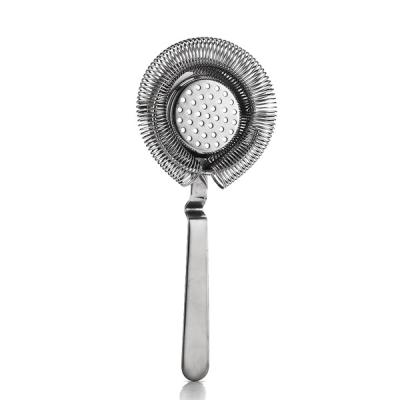 China Factory direct wholesale metal bar mixing stainless steel ice cocktail strainer for sale