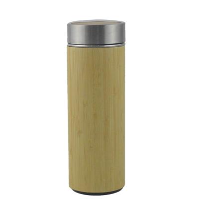 China Sustainable 280ml Stainless Steel Vacuum Insulated Double Wall Bamboo Tea Tumbler for sale