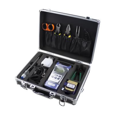 China Full Set of Accessories Ftth Fiber Optic Tools Box With All Equipment Complet Fiber Optic Tools Box for sale