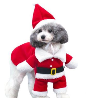 China 2021 Factory Standing Hot Popular Pet Viable Pet Clothes For Christmas Xmas Funny Pet Clothes for sale