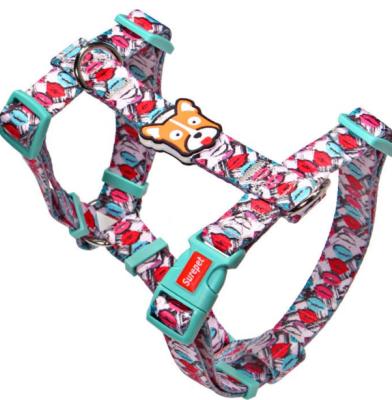 China Original Design Fashionprinting Personalized Adjustable Pet Chest Strap Traction Rope for sale