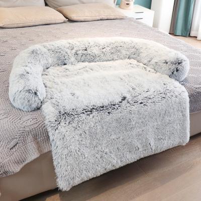 China 2021 Best Product Travel Pet Bed Fluffy Slip Dog Beds Best Non Slip Orthopedic Pet Beds Memory Foam Luxury No for sale