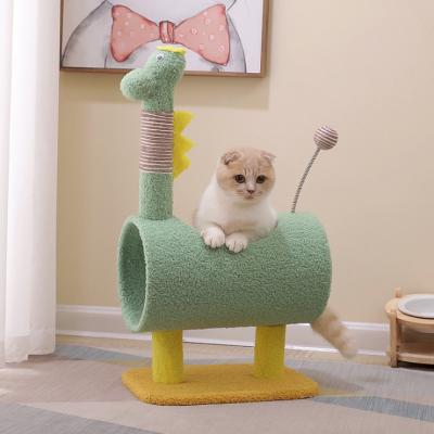 China 2021 Viable The Latest Popular Cat's Pet Play House With Scratches Cat Tree for sale