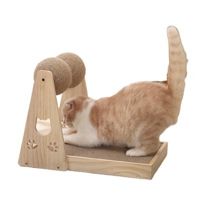 China 2021 Viable China Factory Pet Toy Cat Toy Cardboard Cardboard Scratcher Wholesale Interactive Cat Scratch Board for sale