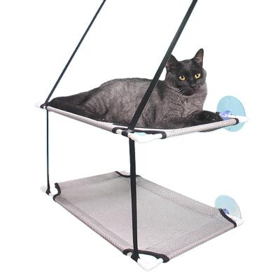 China New Viable Popular Pet Cat Hammock Suction Cup Cat Climbing Frame Platform Cat Nest Double Hammock for sale