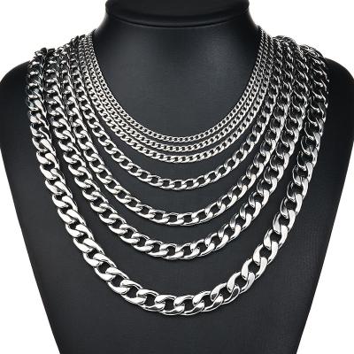 China High Quality Ever Classic Fade Titanium Stainless Steel Hip Hop Chain Bracelet Necklace for sale