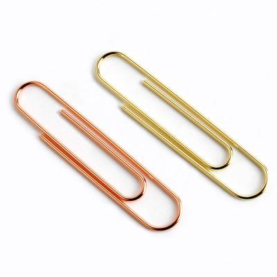 China CNglam 100mm Giant Standard Metal Binder Paper Clips For School Office Stationery Use Plated 3 Colors 200pcs Pack for sale