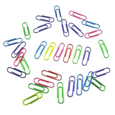 China Durableust Coated Proof Wire Large PET Iron Paper Clip For Use In School Office Supplies Color Binder Staples for sale